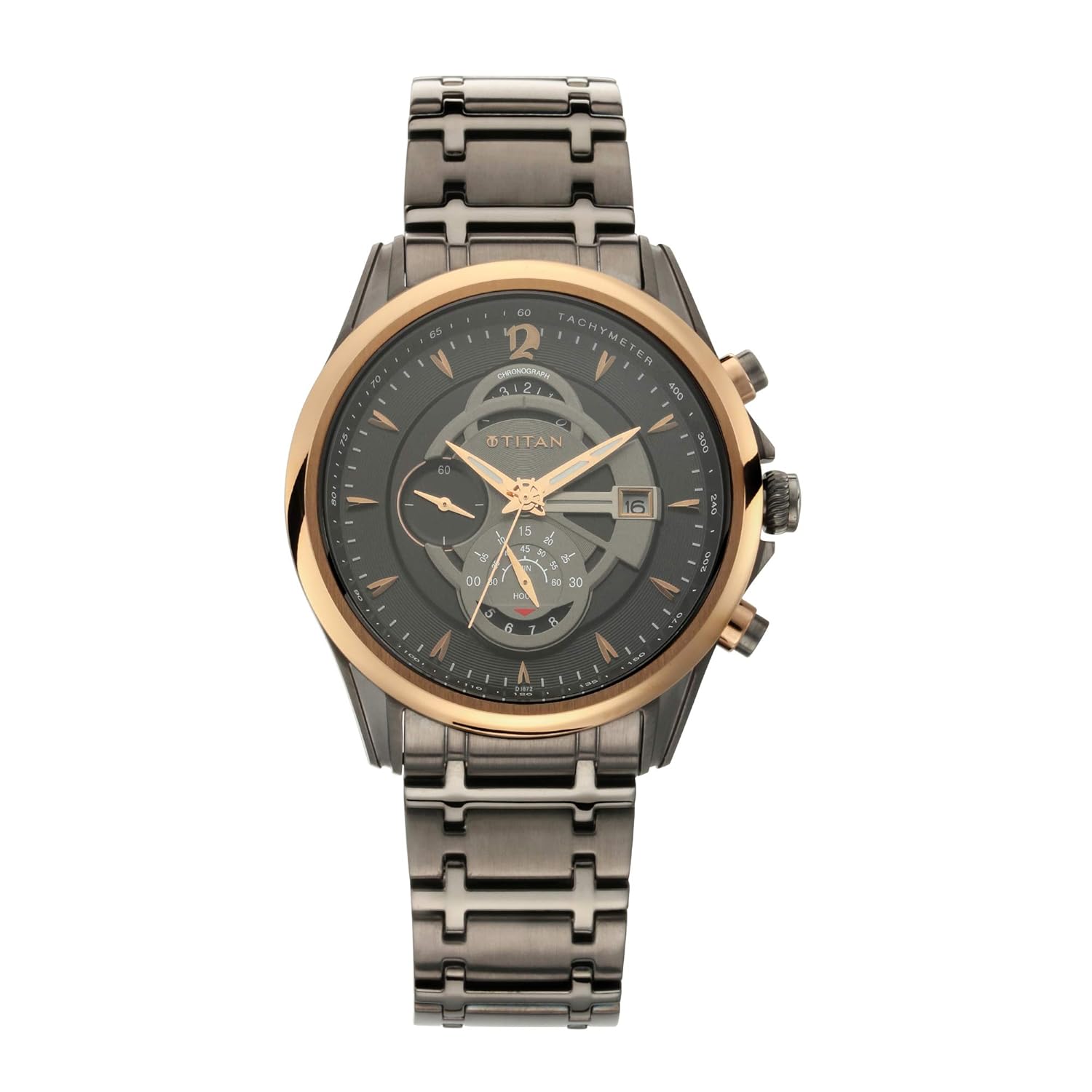 Titan Metal Maritime Analog Grey Dial Men's Watch