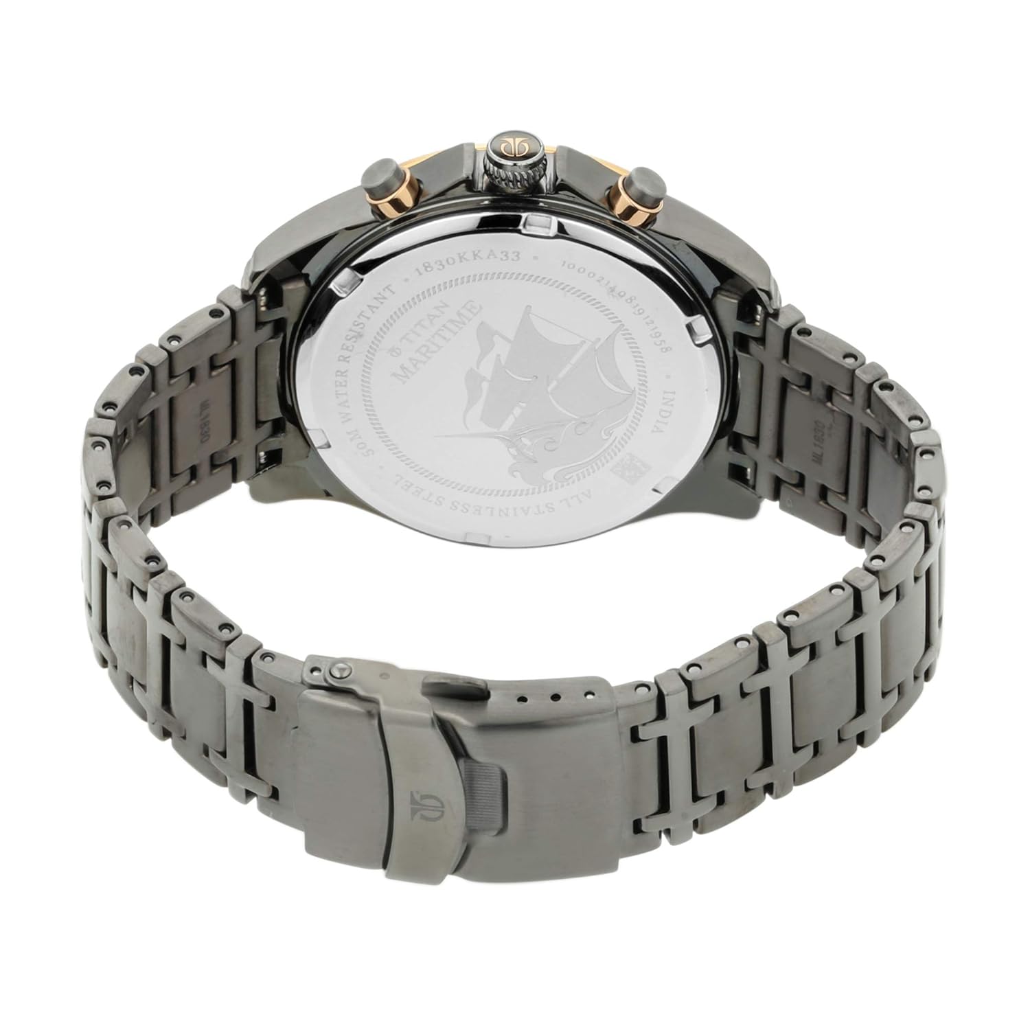 Titan Metal Maritime Analog Grey Dial Men's Watch - Image 4